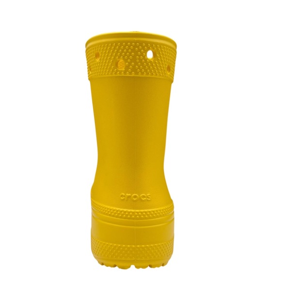 Crocs Youth Girls Boys Rain Boots Size 2/Women\'s Size 4 Solid Yellow Waterproof